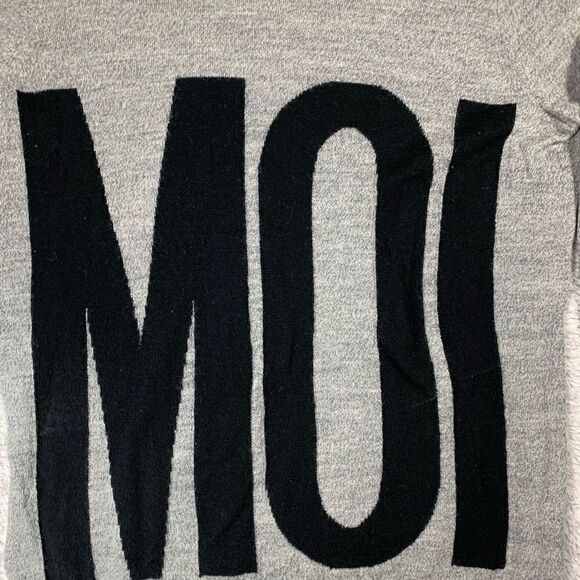 Madewell 1937 MOI Grey Pullover Sweater Medium - Picture 3 of 4